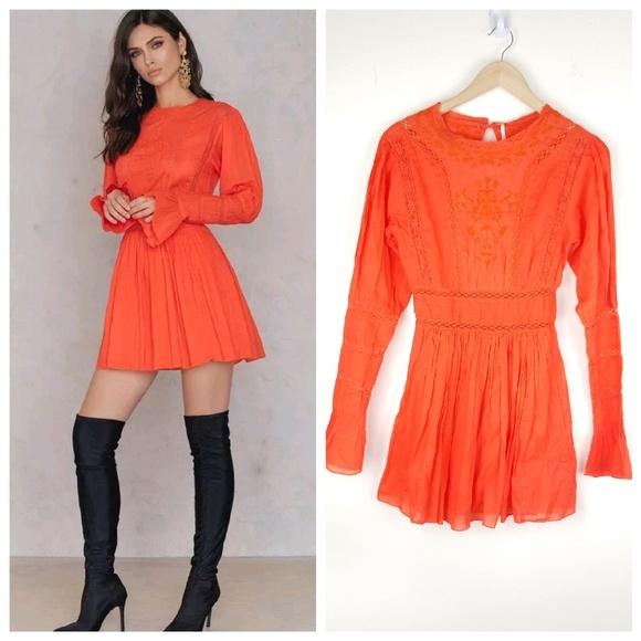Free People Dresses & Skirts - Free people clementine dress Sz 2 bohemian mini